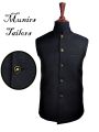 Customized Black Waist Coat For Men by Munirs tailors/ Premium Quality Waistcoat. 