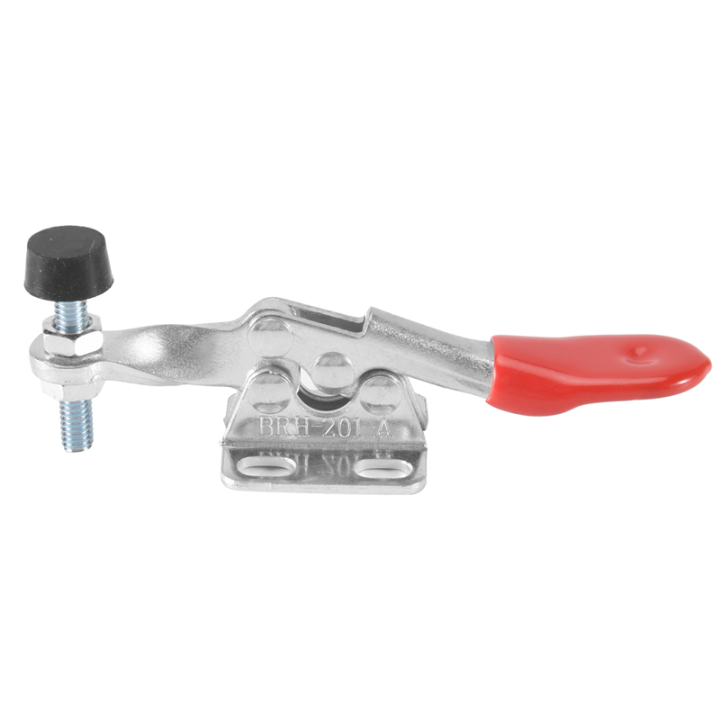 2-Pack Toggle Clamp – 60 Lbs Holding Capacity, Quick-Release Horizontal Clamp With Anti-Slip Grip (Red)