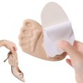 Women Girls Soft Comfortable Elastic Foam High Heel Forefoot Pads Shock Absorption Pain Relief Half Insoles Foot Care Massaging Toe Pad. 