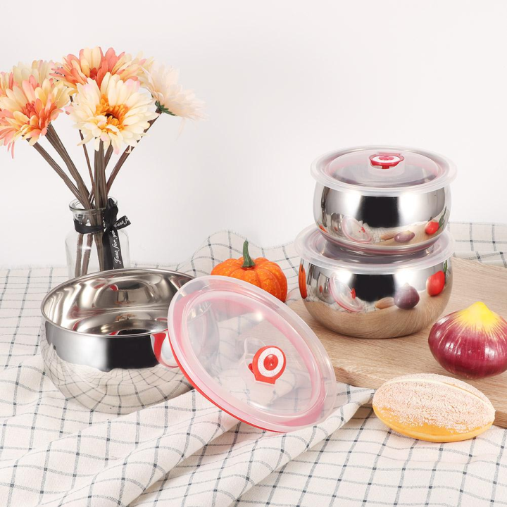 3 Sets Of Fresh Bowl Cover Microwave Special Vacuum Sealing Lid Kitchen Utensils Cooking Pot Silicone Stretch Bowl Cover