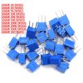 10PCS 3266W adjustable precision potentiometer 1K 2K 5K 10K 20K 50K 100K 200K 500K 103 1M 3266. 