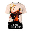 2024The Evil Dead 3D Print T-Shirt Dracula Movie O Neck Short-Sleeved Horror Movie Neutral Casual Tops Kids Funny T Shirt Clothing. 