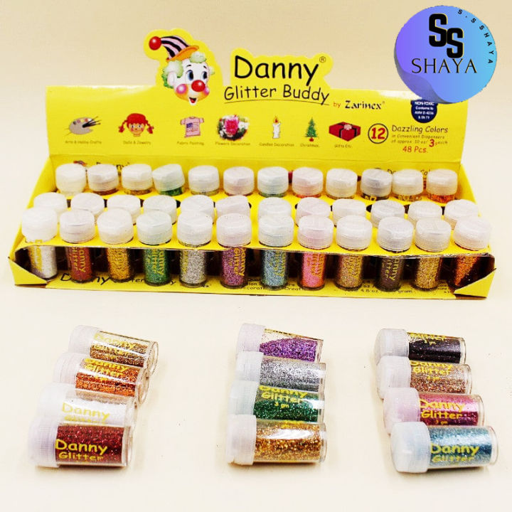 GLITTER Danny Bottles Mix Pack ( pack of 10) DANNY GLITTERS BUDDY  GLITTERS BOTTLES - DECORATION GLITTERS