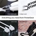 Power Gear Phone Line DSL Filter Male to Female 1 Line Noise Filter for Answering Machines Telephones or Fax Machine White. 