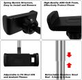 Universal Car Phone Holder, 360° Rotating Retractable Rearview Mirror Car Phone Mount, Adjustable for 70mm-100mm Width Phones Universal 4.0"- 6.1" Phone Holder Stand Car Headrest Mount. 