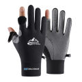 Men Sun Protection Gloves Ice Silk Summer Thin Gloves Non-slip Breathable Sunscreen Gloves. 