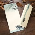 Stationary Letter Delicate Pattern Chinese Painting Lotus Flowers Letter Paper Envelope. 