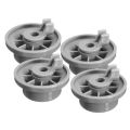 4 x Dishwasher Lower Basket Rail Wheels for Bosch Neff & Siemens Grey 165314. 