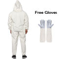 Beekeeping Suit with Leather Gloves. 
