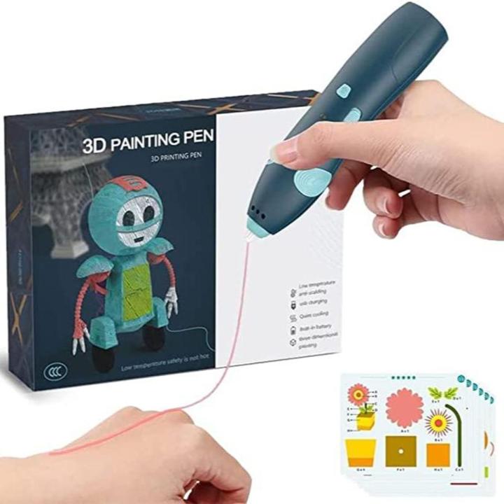 Creative 3D Printing, Drawing Pen, USB 3D pen plus with safe filament, Creative Learning for Children Kids as Toys, DIY Arts & Crafts Boy Girls