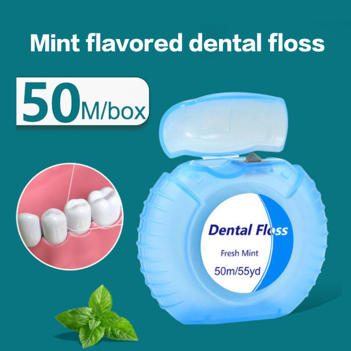 1pcs Box Mint Floss Roll Cleaning Oral Tools Floss Stick Home Set ...
