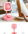Tolsen Personal Mini Fan Hand Held,Portable Fan Reading Light - Mini Handheld Outdoor Small Pocket Fan Battery Operated USB Rechargeable Cooling Fan Hondony. 