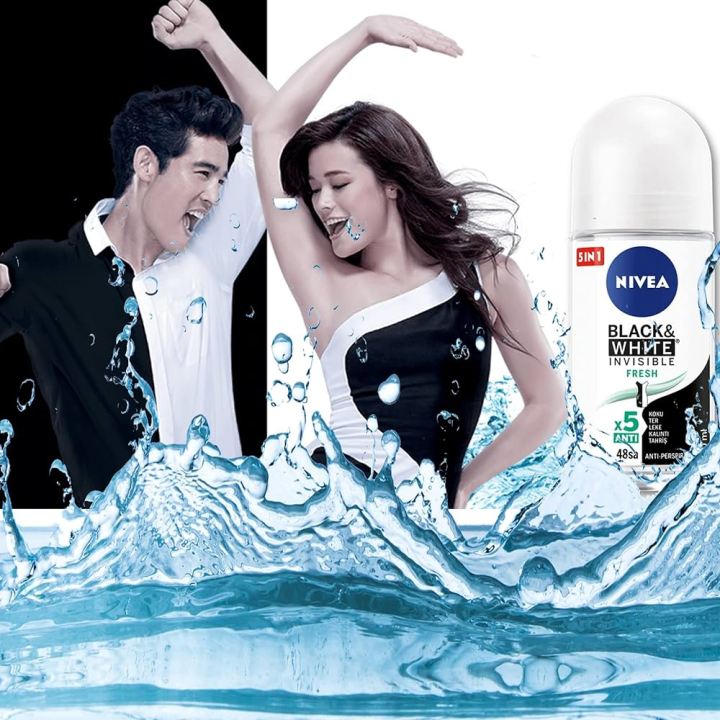 NIVEA BLACK & WHITE FRESH DEODORANT ROLL ON