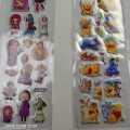 4 Sheets Girls 3D Disney Girls Raised Relief stickers Scrapbooking. 