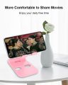 Universal Adjustable Mobile Phone / Tablet Folding Holder Stand Anti Skid Multi Angle Desk Small Foldable Portable Stand. 