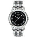 Tissot Ballade III Silver Stainless Steel Black Dial Quartz Watch for Ladies - T-0312101105330. 