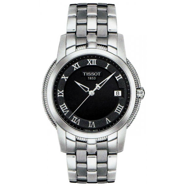 Tissot Ballade III Silver Stainless Steel Black Dial Quartz Watch for Ladies - T-0312101105330
