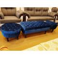 Sofa 4 Seater Customize Puffy Sets Fabric Valvid. 
