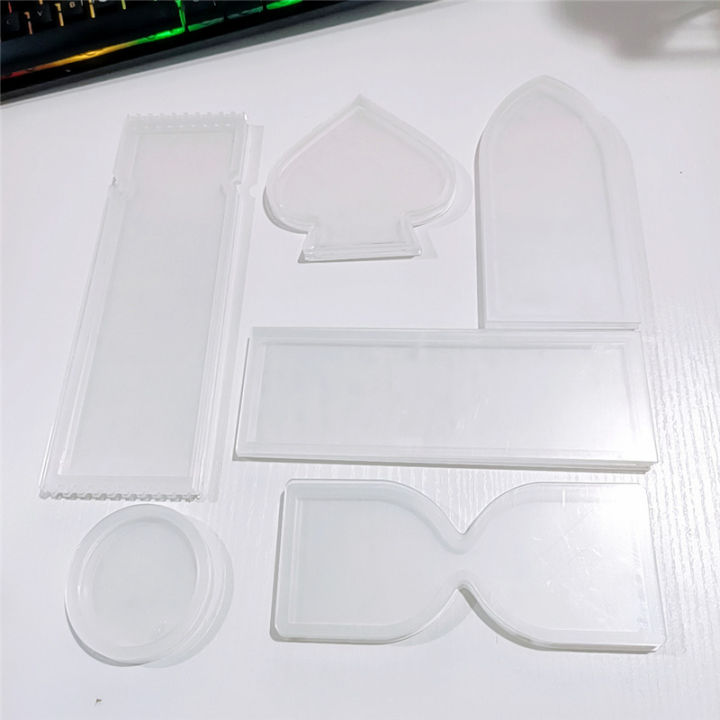 Quicksand mahjong acrylic material flow hemp diy homemade high transparent quicksand stand pendant flow hemp sheet mold