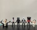 5/6/8/9PCS Skibidi Toilet Action Figure Model High-quality Children's Birthday Gifts Toy Desk Decor Collection. 