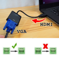 Hdmi To Vga Converter With Sound- White. 