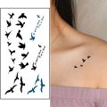 【Good-Love Store】Butterfly Bird Feather Tattoo Stickers Body Art Temporary Water Transfer Tattoo Flower Letter Waterproof Tattoos. 