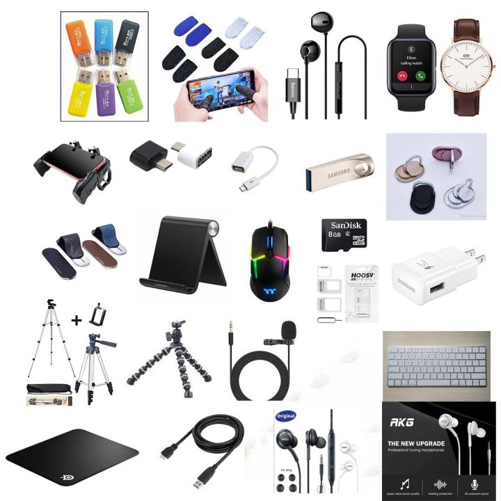 Pack of 2 Mobile Accessories items Docts Stand etc