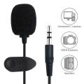 3.5mm Mini Microphone Mic Hands Free Clip For PC Laptop Loudspeaker High Sensitivty Anti-Interference. 
