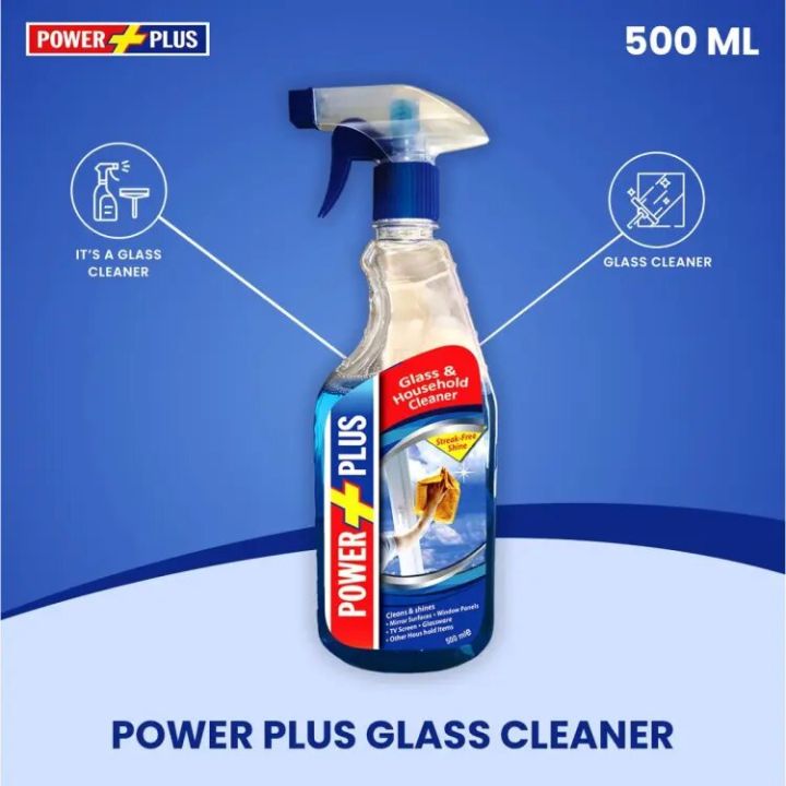 POWER PLUS GLASS CLEANER - 500 ML | Daraz.pk