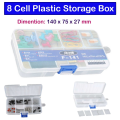 8 Partitions IC Component Box Storage Box Parts Box Tool Box for jewelry and Electronic Components Electronic Component Box by Electrica. 