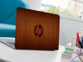 Wooden Texture HP Logo  Laptop Back Skin-Laptop Skin Vinyl Sticker Decal, 13 13.3 14.6 15 15.4 15.6 inch Laptop Skin Sticker Cover For All Laptops. 