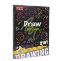 2 in 1 Magic Light Up Painting Drawing Board For Kids Portable Handwriting Toys For Boys & Girls Draw Sketch Art Educational Learning Drawing Slate For Kid Tracing Pad With Stickers & LED Pen Effect Glow In The Dark Art Doodle Color Fluorescent Sketchpad. 