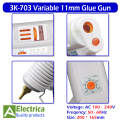 SANK 3k-703 AC 110W 100-220V 11mm Temperature Adjustment Hot Melt Glue Gun Big Thermosol Stick Special Distribution DIY Home Tool by Electrica. 