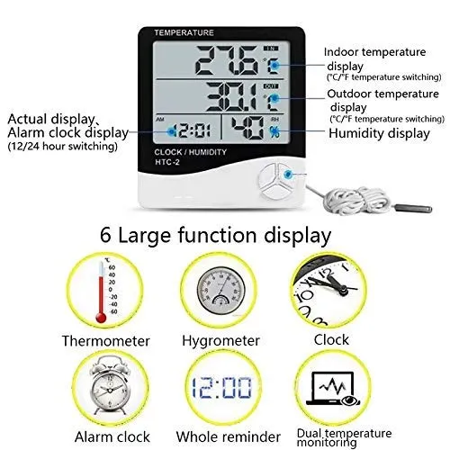 HTC-2%20Digital%20Room%20Hygrometer%20Thermometer%20Clock%20LCD%20Indoor/Outdoor%20Temperature%20Humidity%20Meter%20with%20sensor%20-%20Image%208