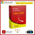 Adobe Acrobat Pro DC with AI-assistant 2025 Latest Version Multilingual (32-64bit Pre-Activated for Lifetime) + 4GB USB --- (2 in 1). 
