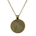 Vintage Amulet Trollhunters Pendant Necklace Toy Trollhunter Amulet Jewelry Bronze Color Chain for Children Women Men Gifts. 