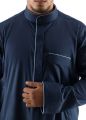 Customize Designer Navy Blue Arabic Thobe / Jubba / Qandora. 