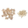 20pcs Cabinet Door Hinges Brass Plated Mini Hinge Small Decorative Jewelry Sunlight Super Store. 