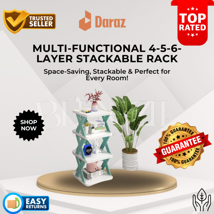 Comfort Zoon Multi-Functional 4-5-6-Layer Stackable Rack – Versatile ...