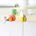 [PACK OF 10] Cute Hand Thumb wire holder silicon thumbs up wire holder | 10 Thumb Hook Creative Cute Data Cable Wire Storage Fixed Cable Organizer No Trace Sticky Hook Multifunctional Clip Holder | 10Pcs (random color) -Orchid Store PK. 