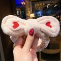 Julystar 1pc Fashion Women Cute Band Embroidered Coral Fleece Wash Face Bath Hair Holder Elastic Headband Girls Hair Accessories. 