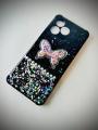 Realme C51 \ C53 Girls Back Cover - Girls Back Cover - Fancy Flower Butterfly Covers - Realme C51 \ C53 Back Cover. 