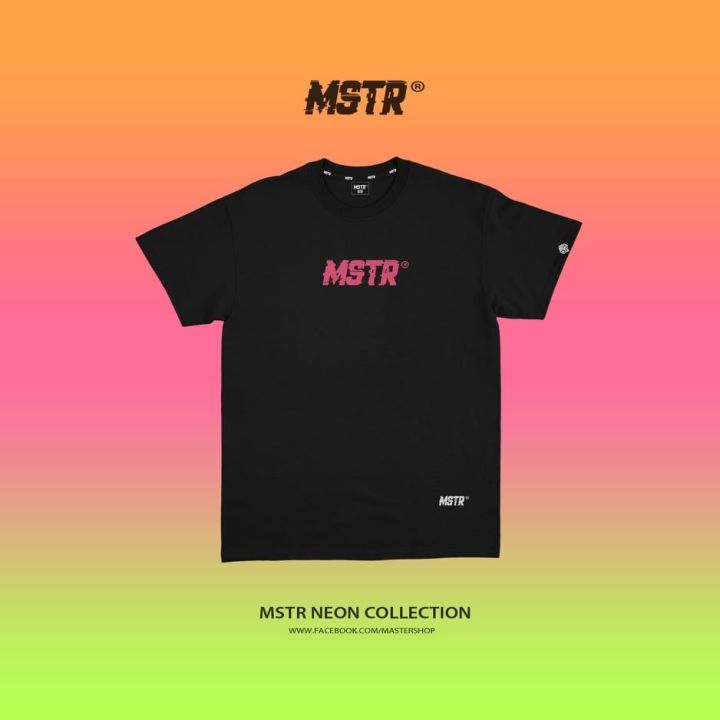 【ETOP】TOP☑❈☾ MSTR co - NEON EMBRO PINK Men and Women Fashion T-shirt