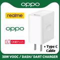 5V 4A Fast Charger For  One Plus Real me 6 X2 X50 Pro VOOC Charging 20W Power Adapter 6A Type C Cable For Real me X2 X3 X7 PRO X50m V15. 