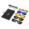 Sports Polarized Clip On Sunglasses Men Women Magnetic Square Eyeglass Frames Optical Glasses Frame With Extended Leg. 
