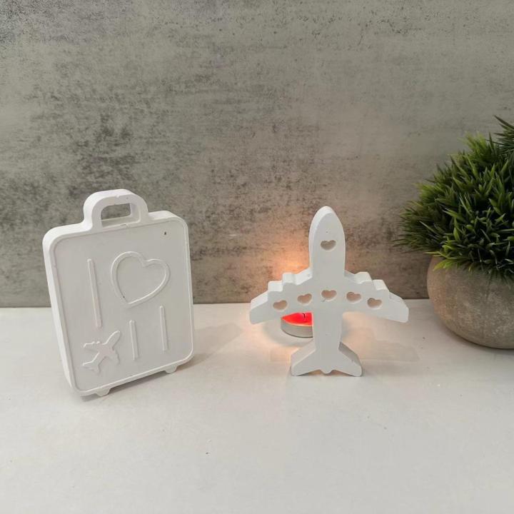 Flexible Candle mold Non-toxic Resilient Silicone Silicone mold Lightweight Plaster mold for Travel Home décor Gifts Aviation enthusiasts Crafting workshops