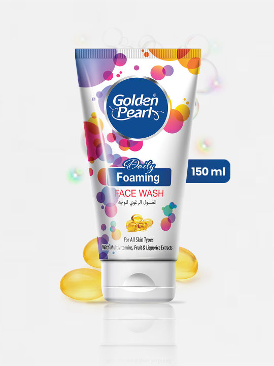 Golden Pearl Foaming Face Wash 150 Ml Skin Care Facial Cleanser