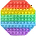 Planet X - Mega Rainbow Octagon Bubble Fidget - A Pop-It Toy for Fun and Relaxation - 20 cm. 