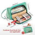 Angoo [Pure] color Pencil Case, Multi Slot Pen Bag, Big Storage Pouch Organizer for Stationery Cosmetic Travel Wallet A6443. 