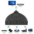 【Miga Plaza】4K*2K 3D  3 Port HDMI-compatible Switcher 1.4b 4K 1080P Switch Splitter 3 in 1 out Port Hub Cable for  H Xbox PS3 PS4. 